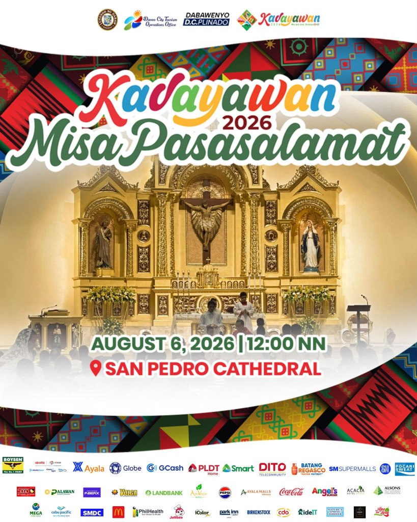 Kadayawan 2026 Misa Pasasalamat, see: Kadayawan sa Davao Facebook page: https://www.facebook.com/share/p/19KePsHaga/