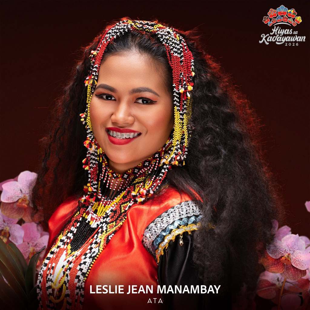 Leslie Jean Manambay, Ata
Hiyas sa Kadayawan 2026 Official Headshots, see: Hiyas sa Kadayawan Facebook page: https://www.facebook.com/share/p/18uZbtR8tV/