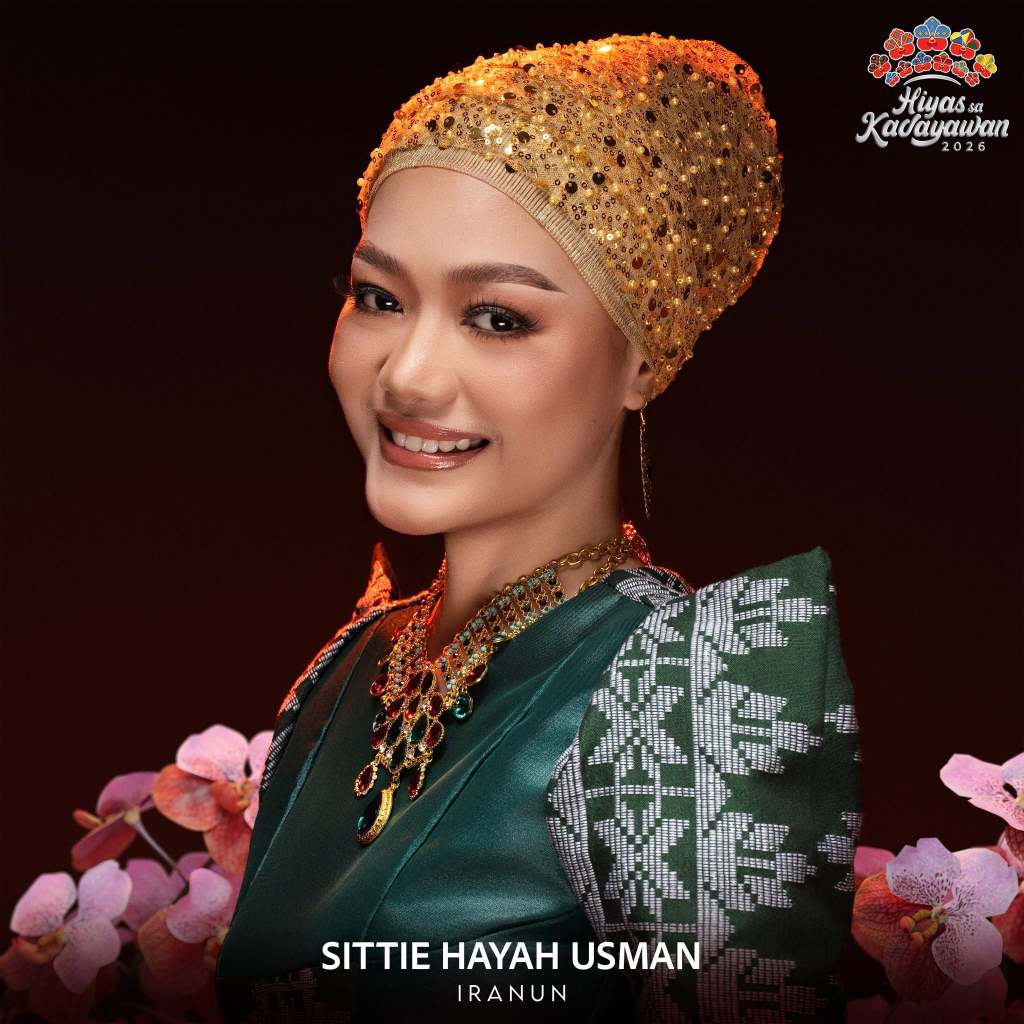 Sittie Hayah Usman, Iranun
Hiyas sa Kadayawan 2026 Official Headshots, see: Hiyas sa Kadayawan Facebook page: https://www.facebook.com/share/p/18uZbtR8tV/